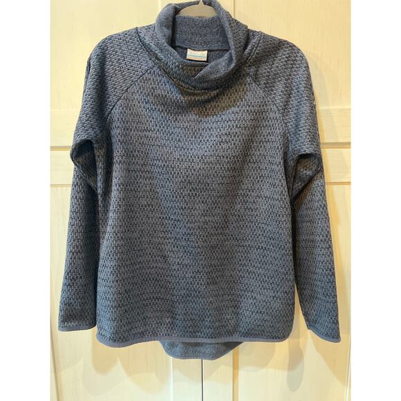 Columbia Chillin Fleece Pullover Sweater Women’s Large Turtleneck Cozy Warm Blue - Picture 1 of 8